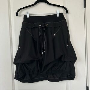 Funky TRICOTTO size S Draped High Low Hem Mini Bubble Skirt